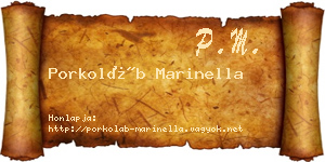 Porkoláb Marinella névjegykártya